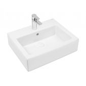 Oltens Susa umywalka 50x41 cm prostokątna ścienna-nablatowa biała 41403000