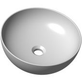 Ravak Uni Slim umywalka 40 cm nablatowa okrągła biała XJX01140003