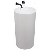 Rea Estera umywalka 46x44x81 cm wolnostojąca okrągła biała REA-U0756