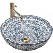 Rea Vivien umywalka 42,5 cm nablatowa okrągła biała REA-U5666