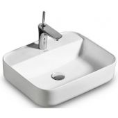 Rea Martina umywalka 51,5x41 cm nablatowa prostokątna biała REA-U6646