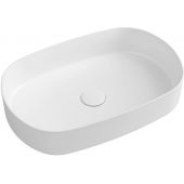 Isvea Infinity Oval umywalka 55x36 cm nablatowa owalna biała 10NF65055