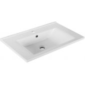 Aqualine Zuno umywalka 65x45 cm prostokątna ścienna-meblowa biała 9065