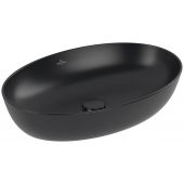 Villeroy & Boch Artis umywalka 61x41 cm owalna nablatowa CeramicPlus Pure Black 419861R7
