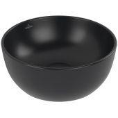 Villeroy & Boch Artis umywalka 32,5x32,5 cm okrągła nablatowa CeramicPlus Pure Black 438932R7