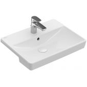 Villeroy & Boch Avento umywalka 55x44 cm półblatowa prostokątna CeramicPlus Weiss Alpin 4A0655R1