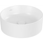 Villeroy & Boch Collaro umywalka 40 cm nablatowa okrągła CeramicPlus stone shite 4A1840RW