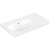 Villeroy & Boch Skyla umywalka 80x46 cm prostokątna meblowa lewa CeramicPlus Weiss Alpin 5A52L3R1