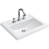 Villeroy & Boch Hommage umywalka 63x52,5 cm wpuszczana prostokątna CeramicPlus Weiss Alpin 710263R1