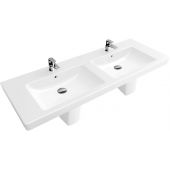 Villeroy & Boch Subway 2.0 umywalka 130x47 cm prostokątna podwójna Weiss Alpin 7175D001