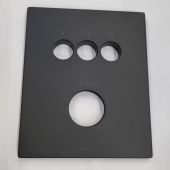 Kronenbach Smart Push rozeta baterii wannowo-prysznicowej czarny mat KBZPIA144NO