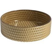 Sapho Maragua umywalka 35x35 cm okrągła nablatowa złota TY214Z