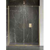 New Trendy Smart drzwi prysznicowe 170 cm rozsuwane złoty szczotkowany/szkło przezroczyste EXK-7523