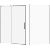 Zestaw Cersanit Crea kabina prysznicowa 140x90 cm prostokątna chrom/szkło przezroczyste (S159008, S9002614)