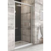 Ravak Blix BLDP2-110 drzwi prysznicowe 110 cm przesuwne satyna/szkło grape 0PVD0U00ZG