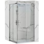 Rea Punto kabina prysznicowa 80x80 cm kwadratowa chrom/szkło przezroczyste REA-K0863