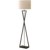Abigali Sand Glass lampa stojąca 1x40 W biała-czarna FSG-W-E27