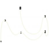 Abigali Skyline lampa wisząca 1x60 W czarna LWSLF