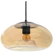 Abruzzo Tesoro Coco lampa wisząca 1x20W czarny/bursztynowy ABR-LWCM-E27