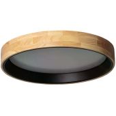 Abruzzo Naturale Vero Black plafon 1x31W LED drewniany/czarny ABR-PLODV-C-30WW-CCT