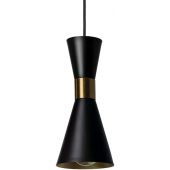 Abruzzo Librio Salvatore lampa wisząca 1x40 W czarny/złoty ABR-KWSZ2-E27