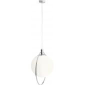 Aldex Aura lampa wisząca 1x60W chrom/biała 1049G4