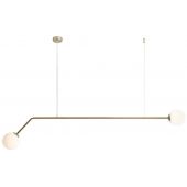 Aldex Pure lampa wisząca 2x40W złota/biała 1064H30