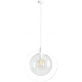 Aldex Aura lampa wisząca 1x60W biała/przezroczysta 1065G