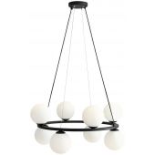 Aldex Krone 8 lampa wisząca 8x40W czarna/biała 1085P1