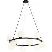 Aldex Krone 12 lampa wisząca 12x40W czarna/biała 1085R1