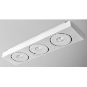 Aqform Sleek lampa podsufitowa 3x26.5W LED biały struktura 40285-M930-F1-00-13