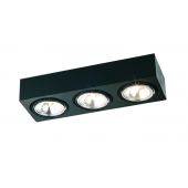 Argon Rodos lampa podsufitowa 3x6W czarny 1119