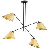 Argon Clava lampa podsufitowa 4x15W złoty/czarny 1694