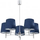 Argon Bolzano lampa wisząca 5x15W granat/chrom 2074