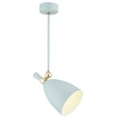 Argon Charlotte lampa podsufitowa 1x15W błękitny mat/mosiądz 4685