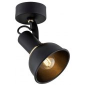 Argon Twist lampa podsufitowa 1x7W czarny/mosiądz 4900