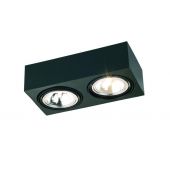 Argon Rodos lampa podsufitowa 2x6W czarny 617