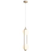 Aldex Riva lampa wisząca 2x10 W beżowa 1086H17