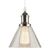 Altavola Design New York Loft lampa wisząca 1x60W chrom/przezroczysty LA034/P_chrom