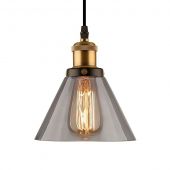 Altavola Design New York Loft lampa wisząca 1x60W mosiądz/dymny LA034/P_smoky