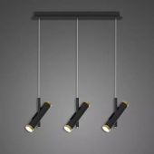 Altavola Design Lunette lampa wisząca 6x3W czarny/złoty LA062/CL3_black