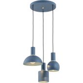 Argon Sines lampa wisząca 3x15W granat/mosiądz 1471