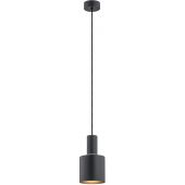 Argon Sines lampa wisząca 1x15W czarny/mosiądz 4219