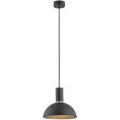 Argon Sines lampa wisząca 1x15 W czarna-mosiądz 4222