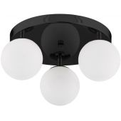 Argon Saara lampa podsufitowa 3x7W opal mat/czarny struktura 6318