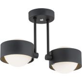 Argon Massimo Plus lampa podsufitowa 2x6W opal mat/czarny 7089