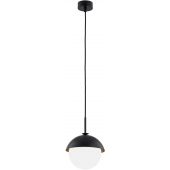 Argon Cappello lampa wisząca 1x15W opal mat/czarny 8295