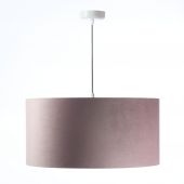 BPS Koncept Glamour Alin lampa wisząca 1x60W pudrowy róż/srebrny 0E0-084-40