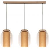 Britop Lighting Vaso Jute lampa wisząca 3x15 W przezroczysta 179110374