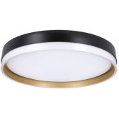 Candellux Florida plafon 1x24W LED biały/czarny/złoty 13-11343